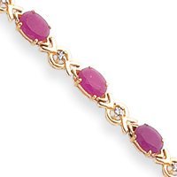 Ruby and Diamond Bracelet;