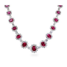 Ruby CZ Necklace